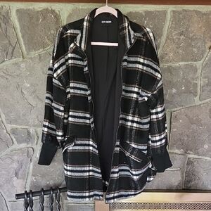 Steve Madden Black and White Checkered Jacket
